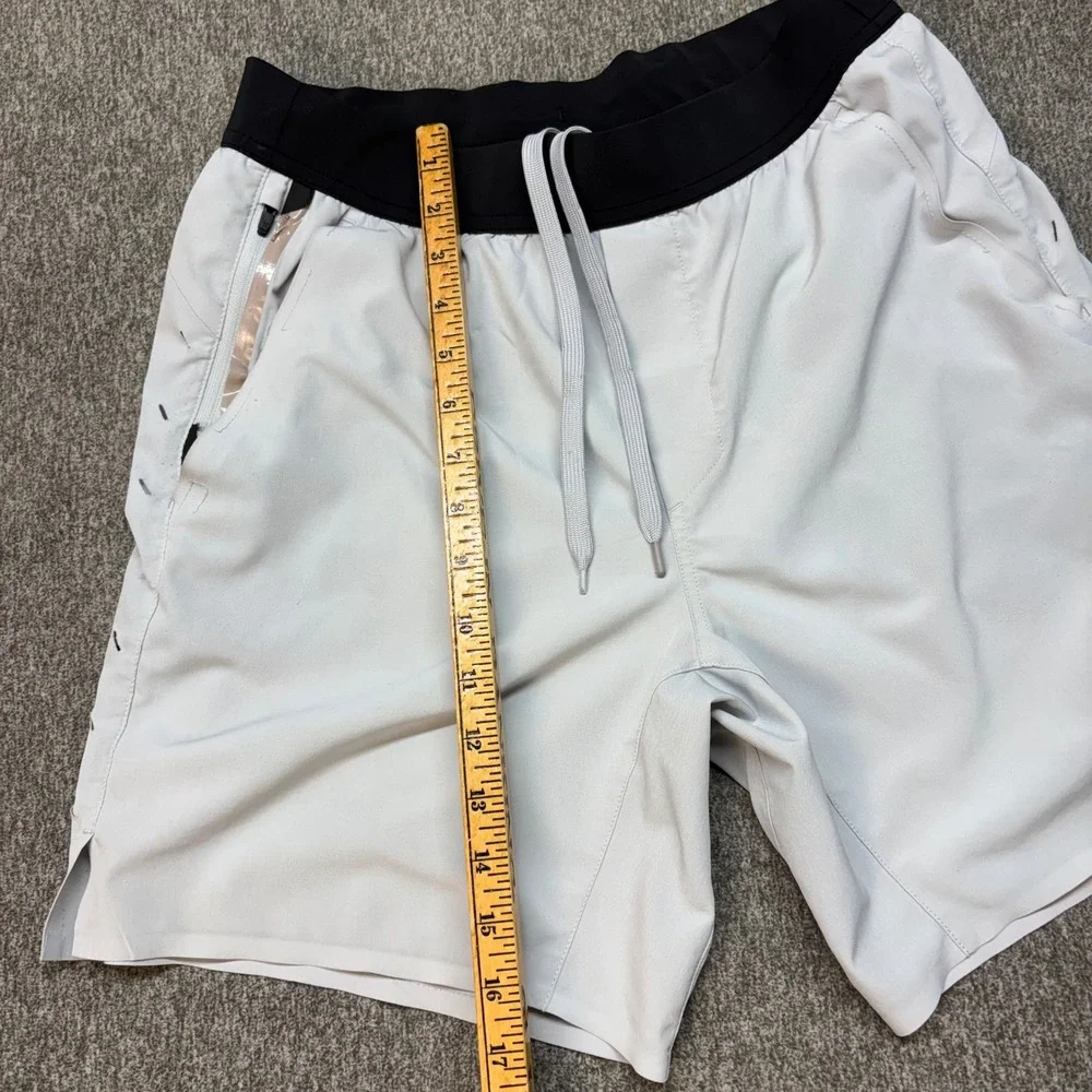 Ten Thousand Men Gray Lightweight Training Running Shorts Medium 6